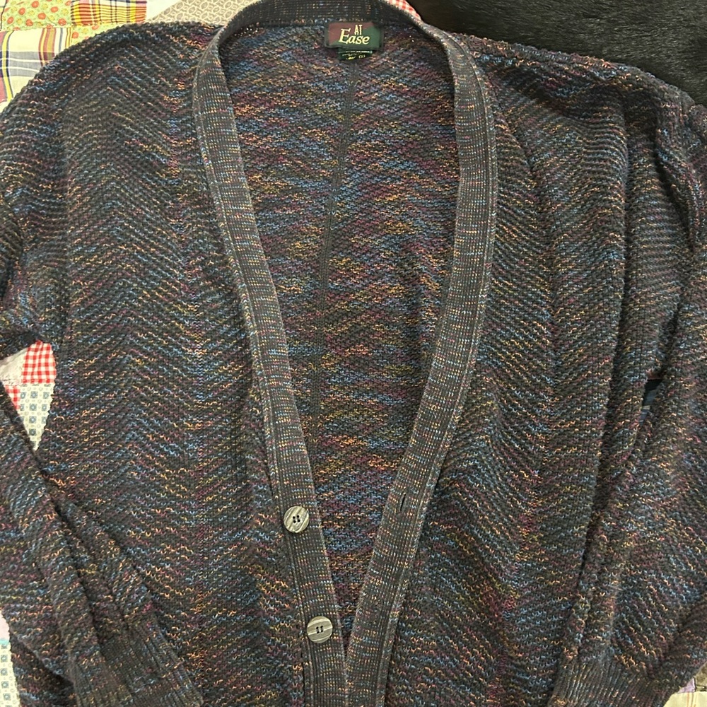 Super Cute Vintage Cozy Book Shop Sweater Cardigan.